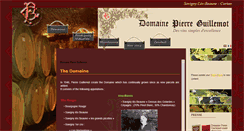 Desktop Screenshot of domaine-guillemot-pierre.com